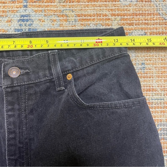 Vintage Made In USA 550 Levi’s Mom Jean 26/27 High Rise Tapered Black - Picture 6 of 9